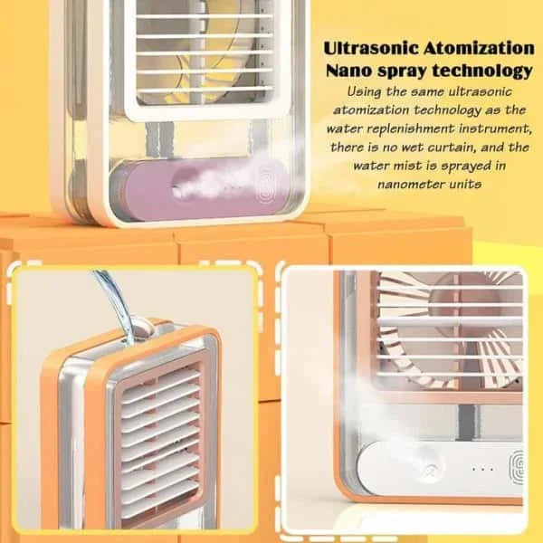 Portable Desktop Air Conditioner (random color)