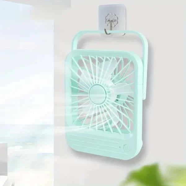Quite Hanging Desk Fan, Mini Usb Rechargeable Fan (random color) - AL_AHMED MART