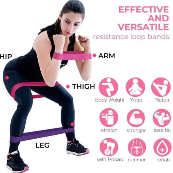Resistance Loop Excercies band belt for gym workhome and yoga