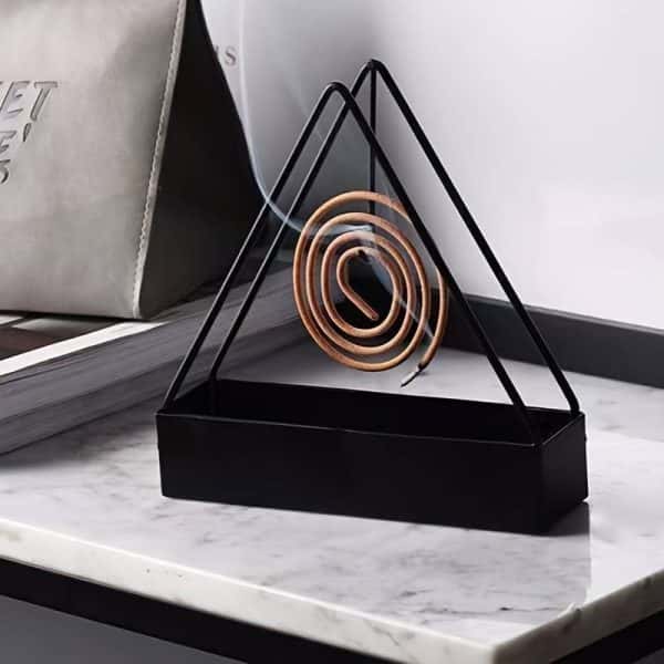 Simple Triangle-shaped Iron Mosquito Coil Holder  ( pack of 3)