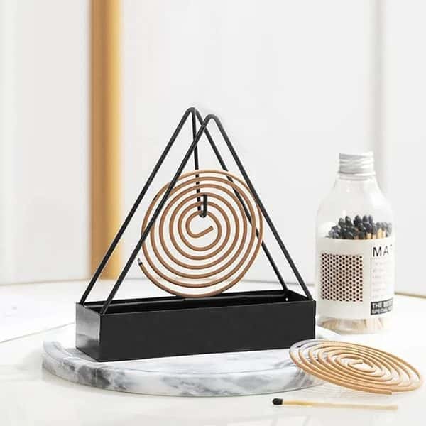 Simple Triangle-shaped Iron Mosquito Coil Holder  ( pack of 3)
