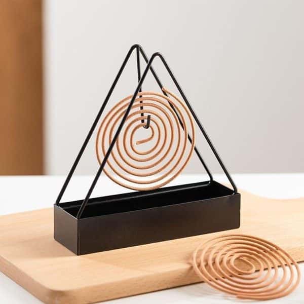 Simple Triangle-shaped Iron Mosquito Coil Holder  ( pack of 3)