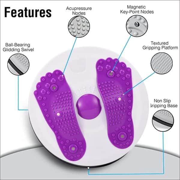 Twisted Waist Plate For Adult (Random Color)